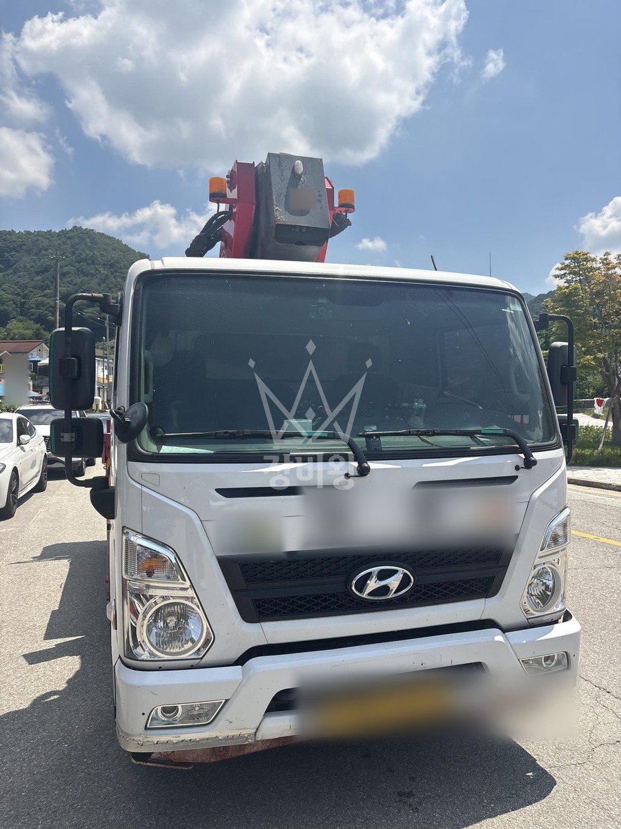 충북 증평군 증평읍 3.5톤 스카이차 작업 현장 도착사진