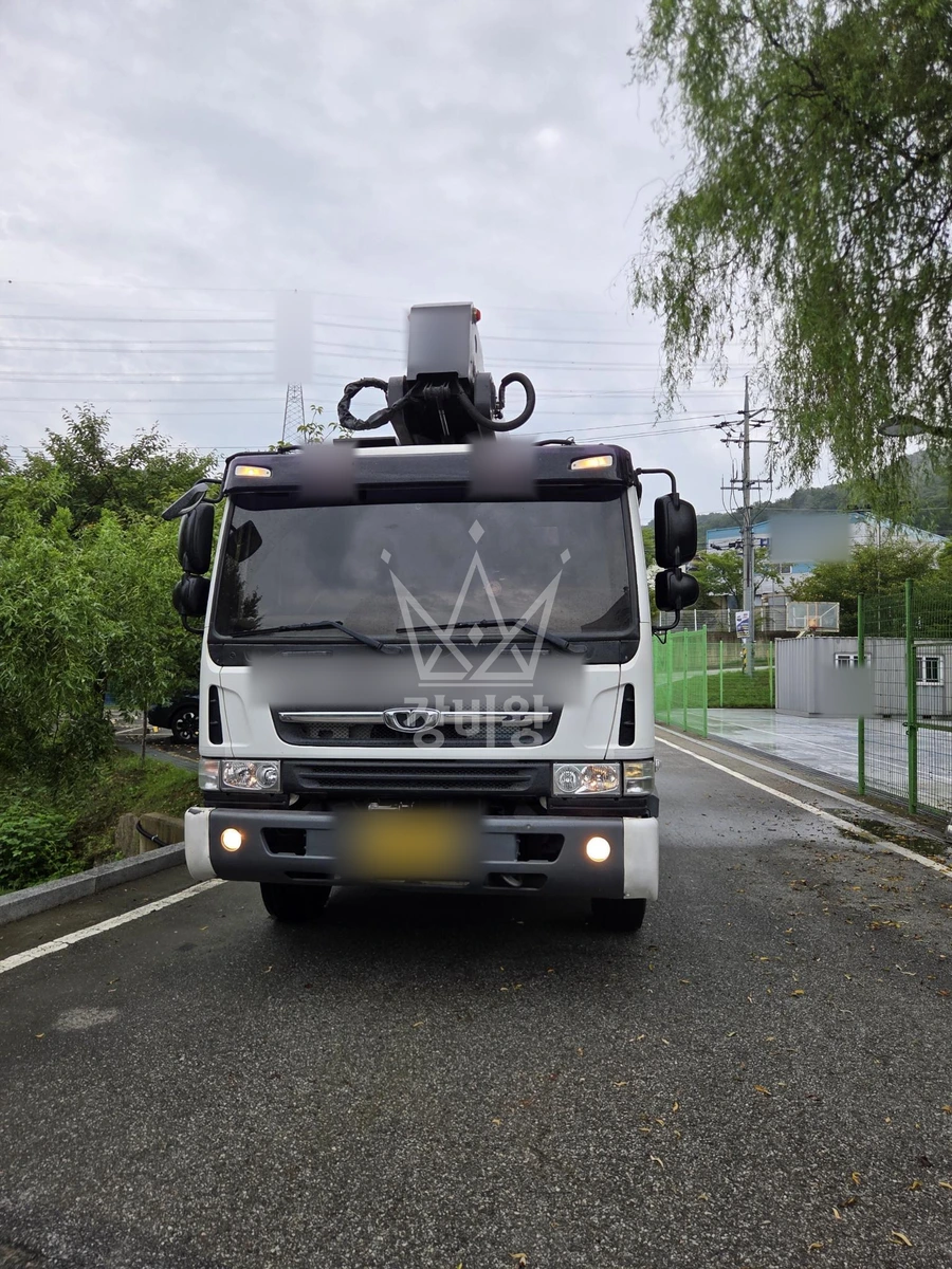 충남 아산시 도고면 5톤 스카이차 작업 현장 도착사진