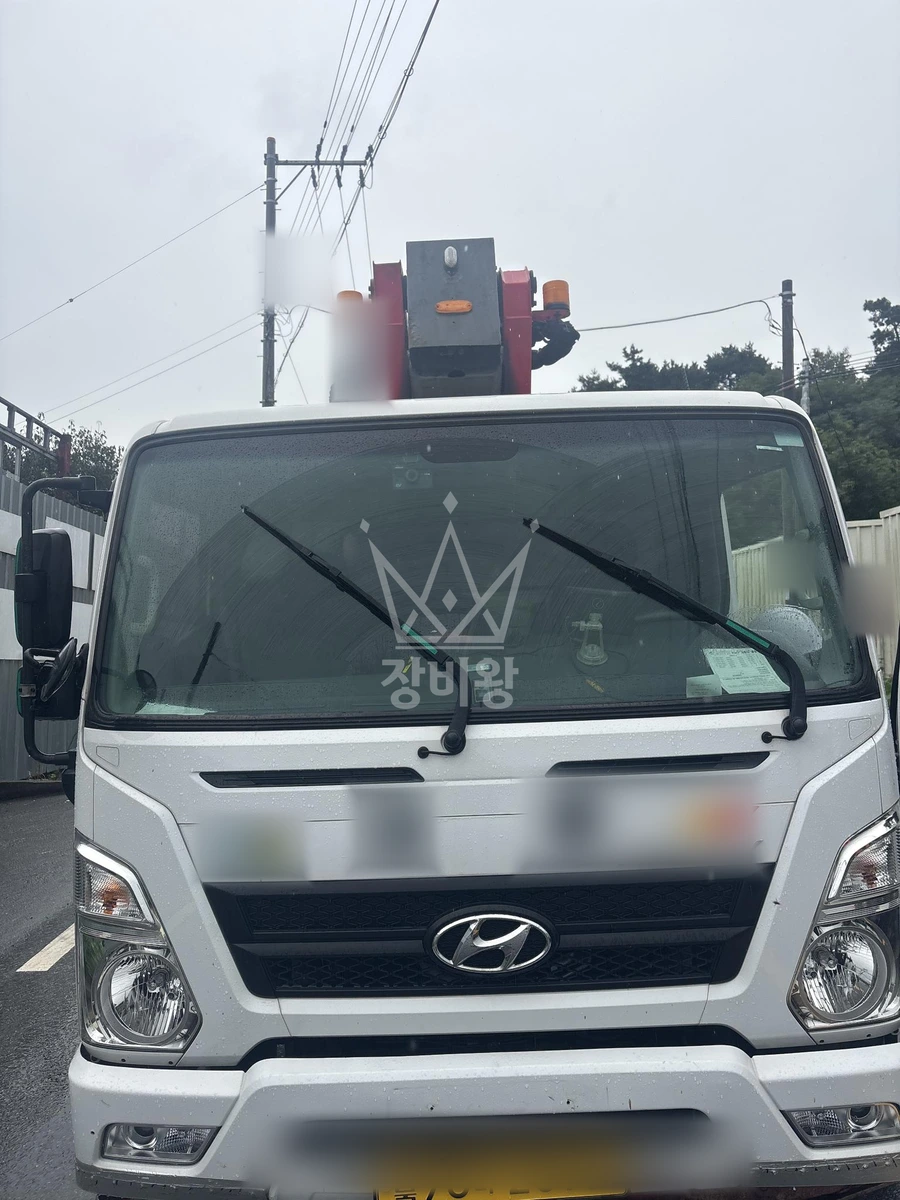 충북 청주시 청원구 북이면 3.5톤 스카이차 cctv 설치 작업완료사진 1