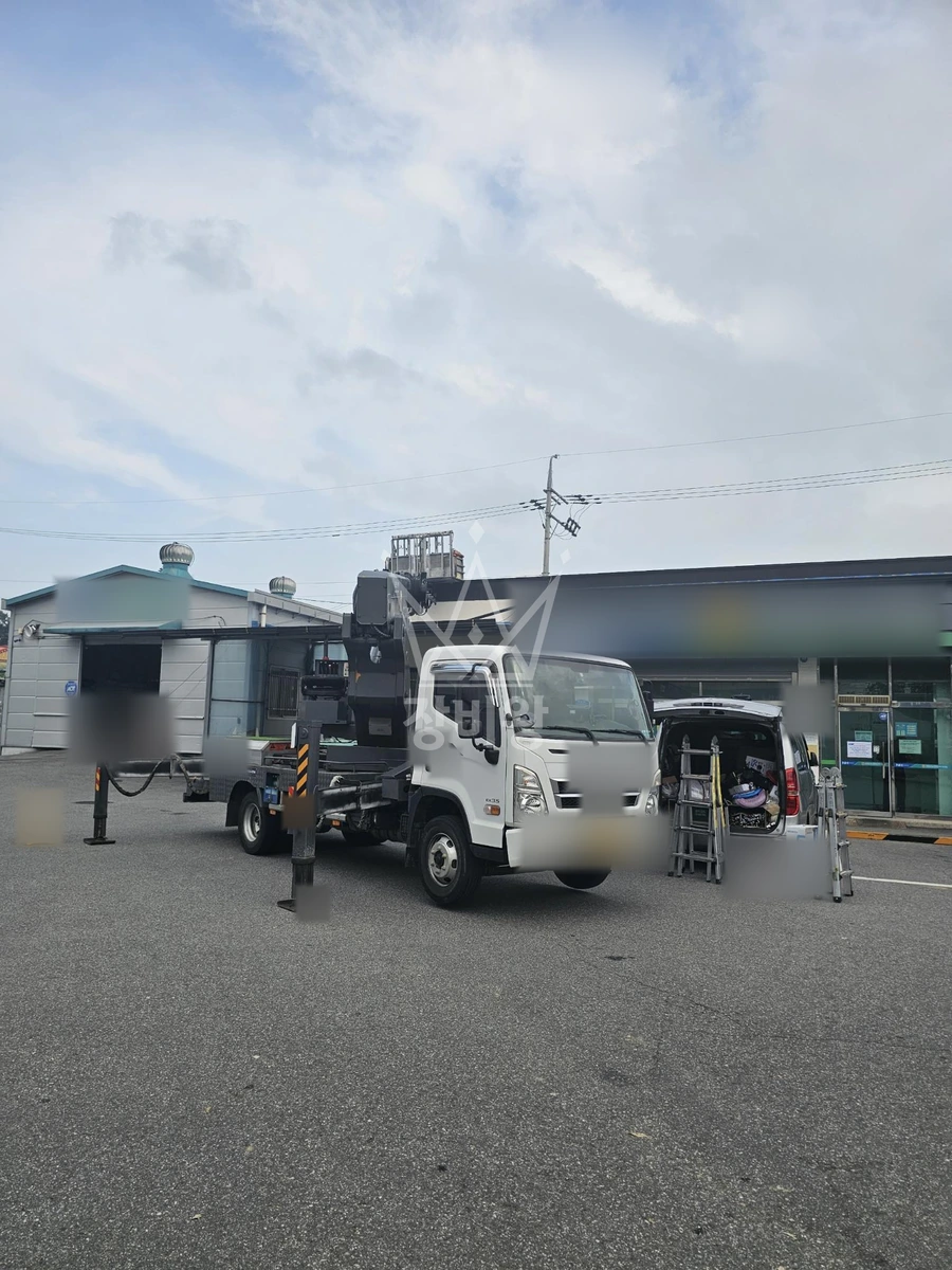 충남 논산시 성동면 3.5톤 스카이차 cctv 설치 작업완료사진 1