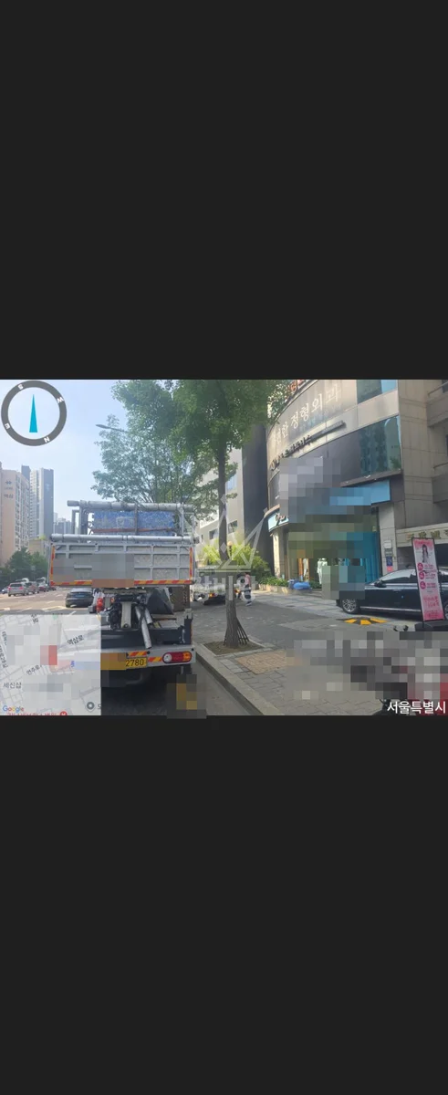 서울 강남구 역삼동 1톤 스카이차 간판작업 작업사진 1
