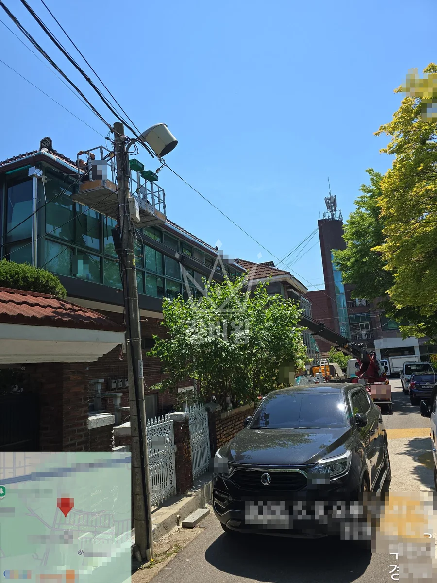 경기 부천시 오정구 2.5톤 스카이차 실리콘 작업 작업사진 3