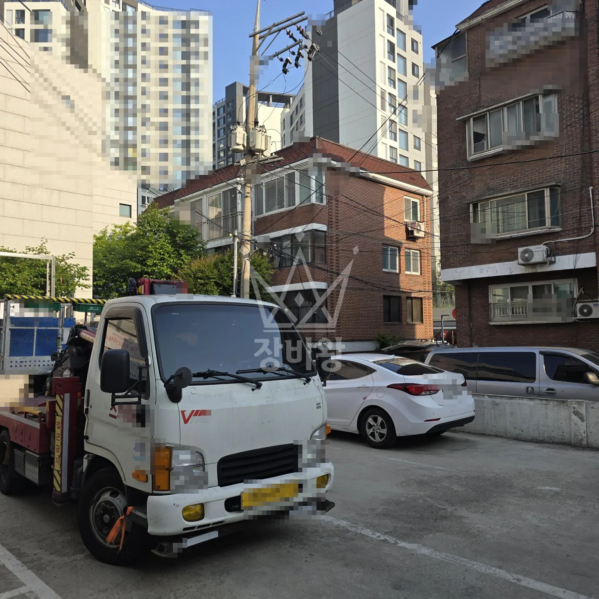 서울 은평구 역촌동 2.5톤 스카이차 작업 현장 도착사진