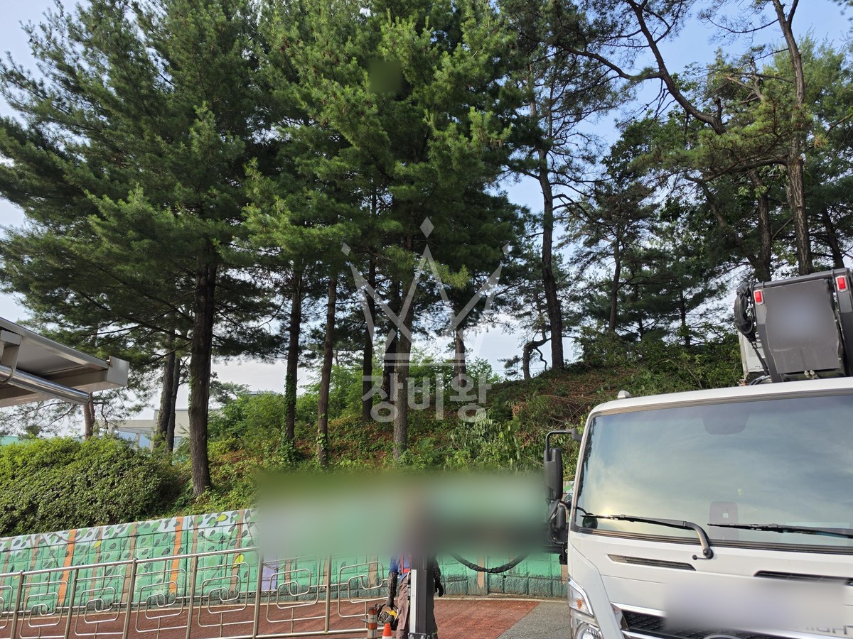 대전 유성구 화암동 3.5톤 스카이차 작업 현장 도착사진
