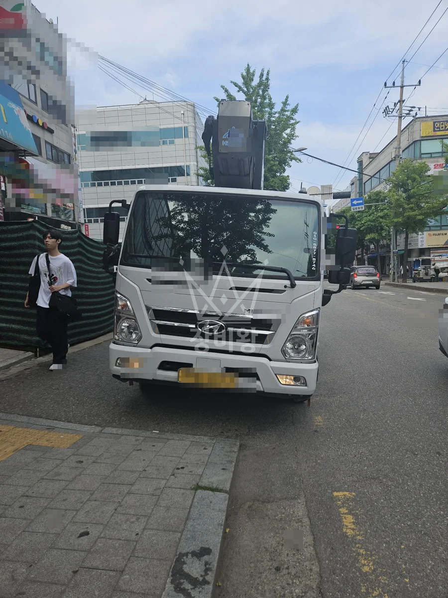 경기 부천시 원미구 3.5톤 스카이차 작업 현장 도착사진