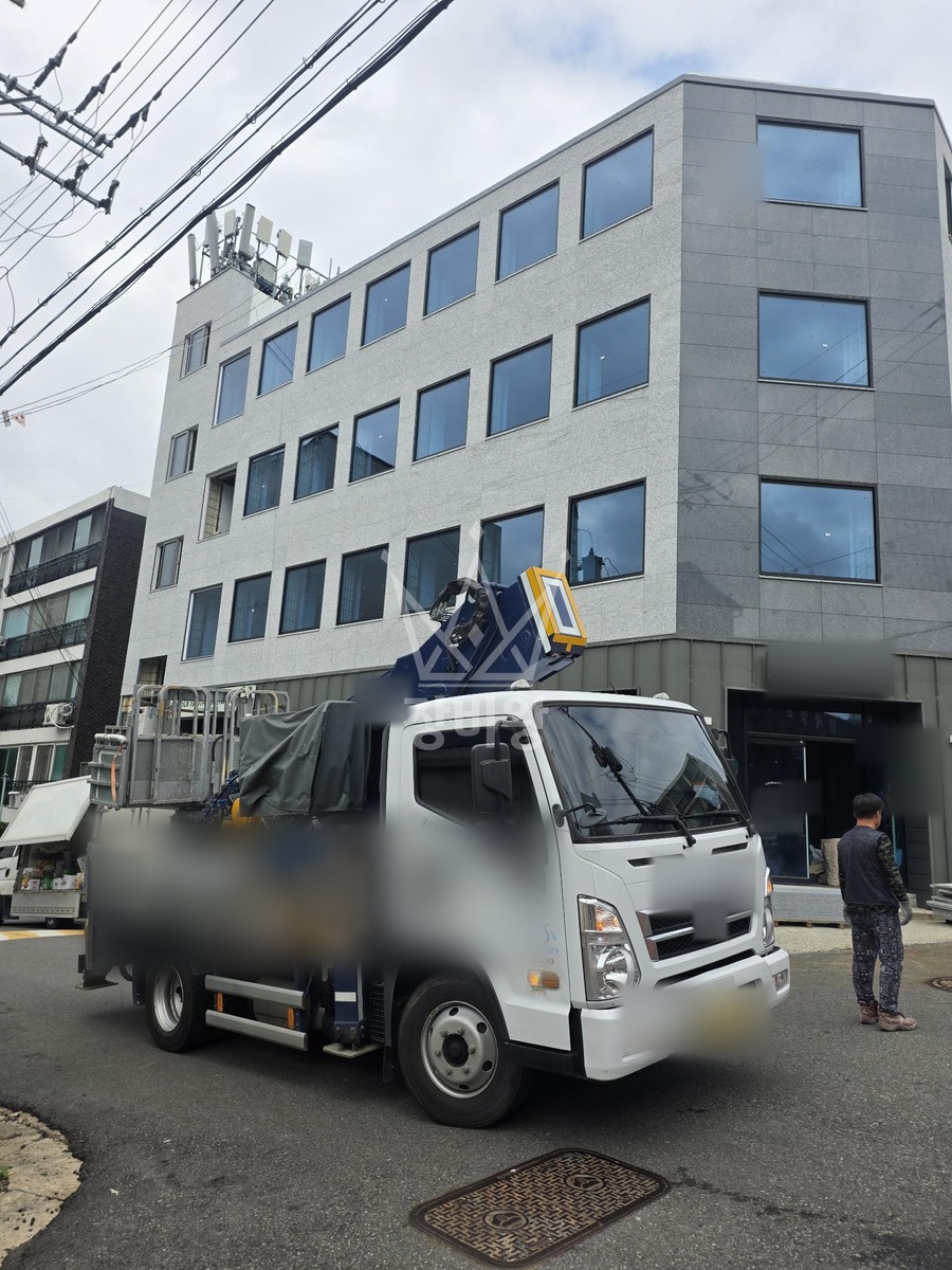 전북 군산시 나운동 3.5톤 스카이차 작업 현장 도착사진