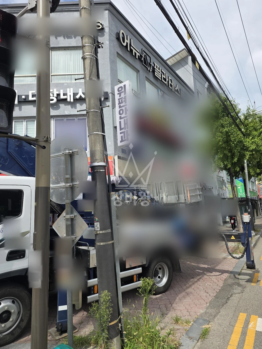 전북 익산시 동산동 3.5톤 스카이차 작업 현장 도착사진