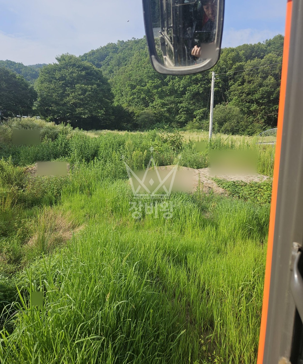 강원 원주시 흥업면 포크레인(굴착기) 작업 현장 도착사진