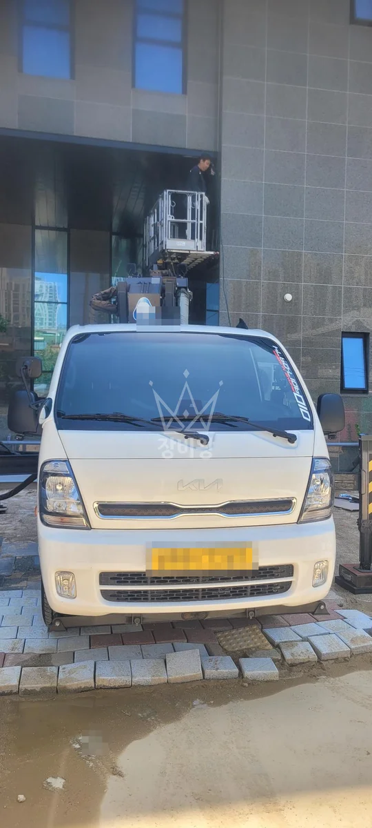 서울 영등포구 신길동 1톤 스카이차 에어컨 갈바작업 작업사진 3
