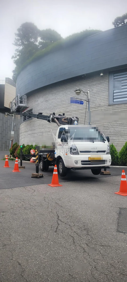 서울 용산구 한남동 1톤 스카이차 cctv작업 작업사진 1