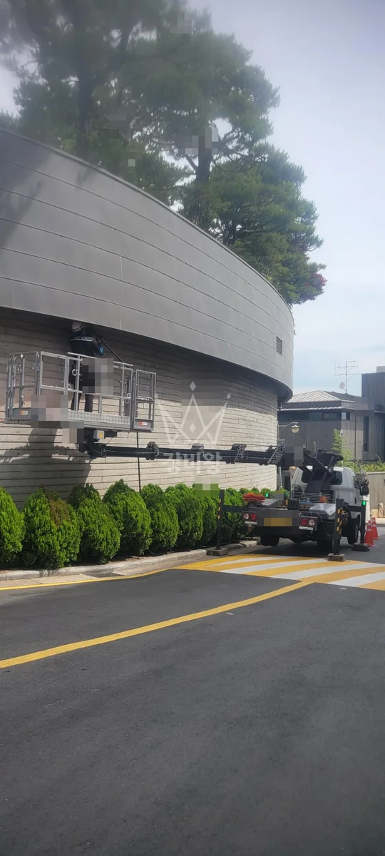 서울 용산구 한남동 1톤 스카이차 cctv작업 작업사진 2