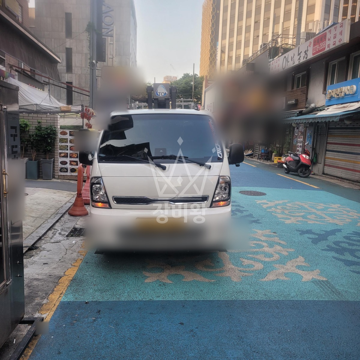 서울 중구 광희동1가 1톤 스카이차 간판 작업완료사진 1