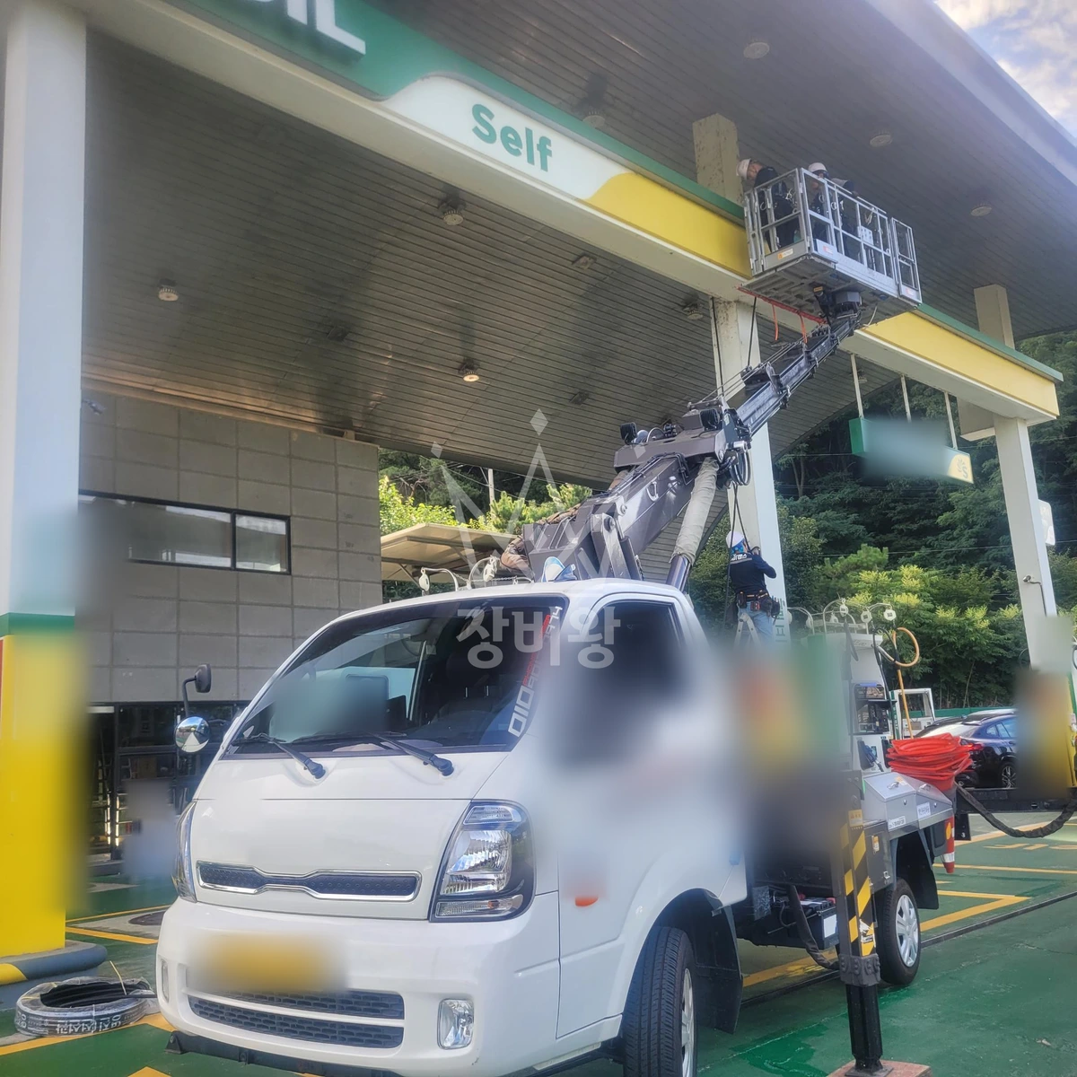 경기 시흥시 물왕동 1톤 스카이차 cctv 설치 작업사진 3