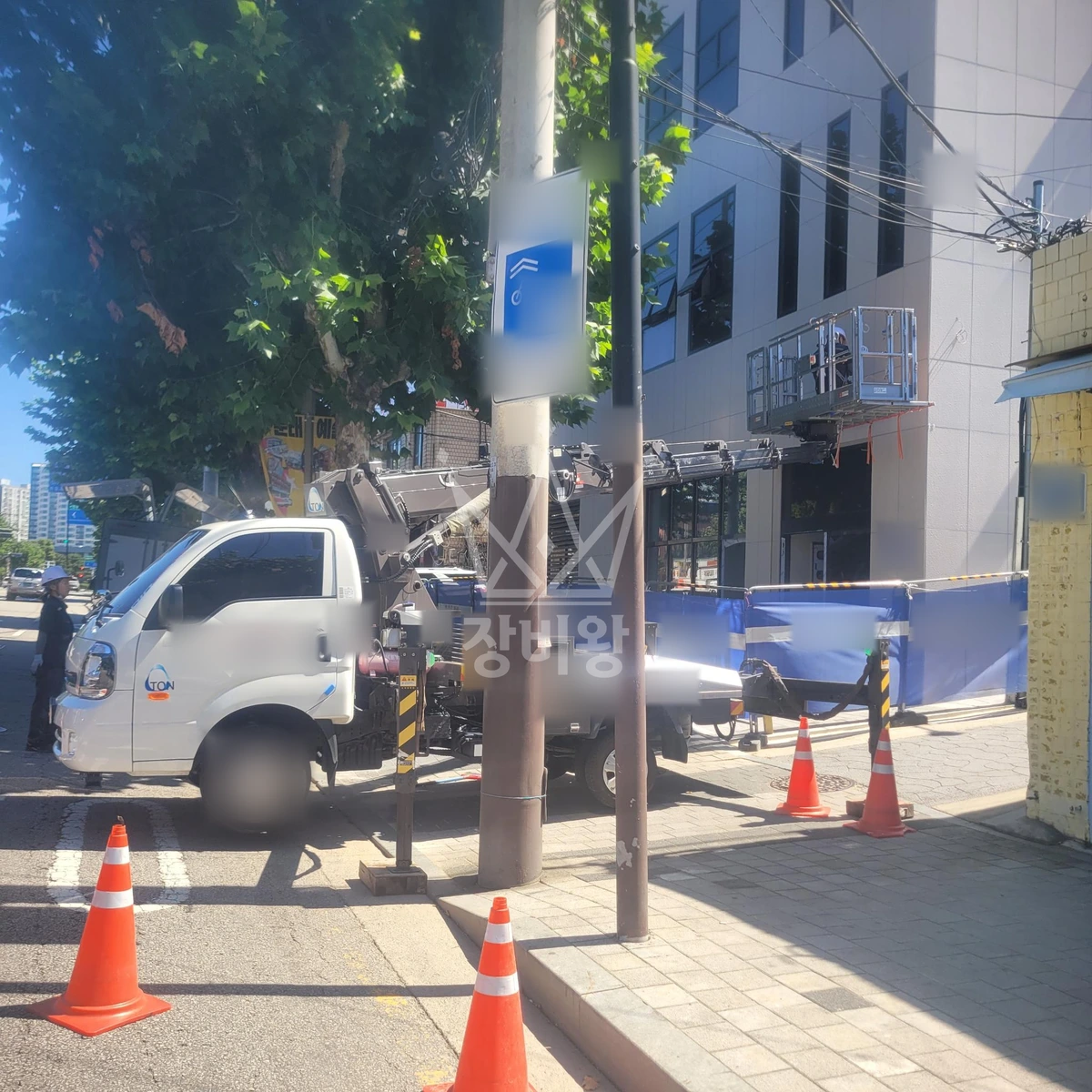 서울 영등포구 문래동2가 1톤 스카이차 카메라작업 작업사진 2