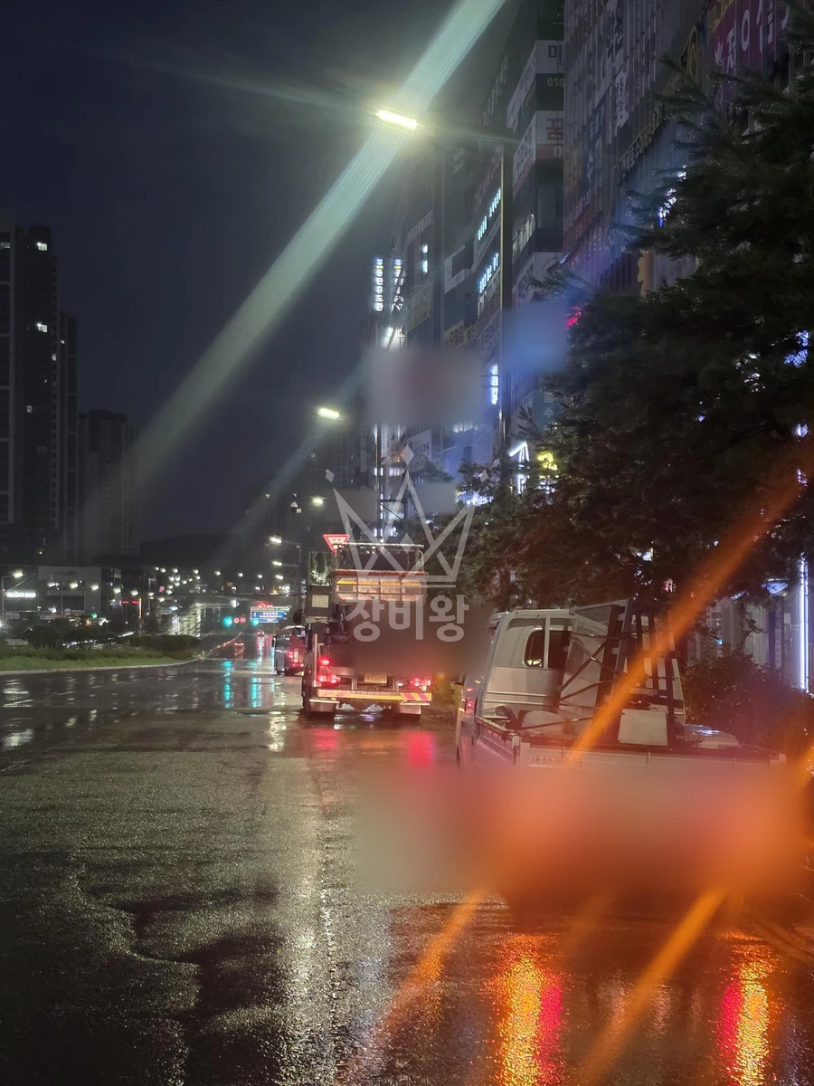 경기 화성시 동탄구 산척동 17톤 스카이차 작업 현장 도착사진