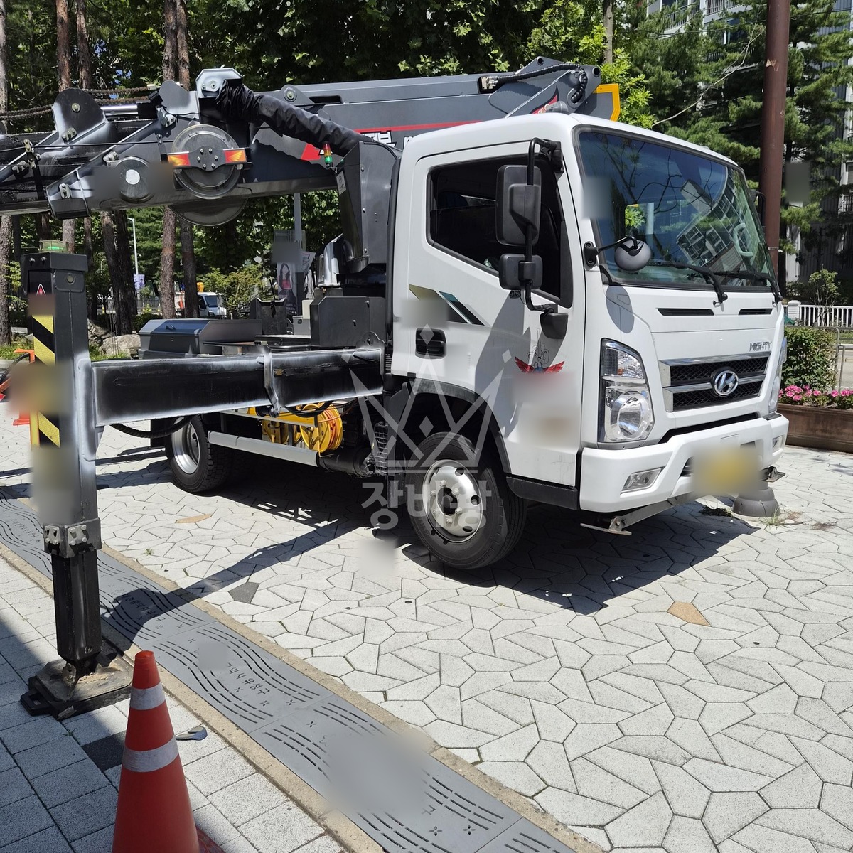 대전 유성구 전민동 3.5톤 스카이차 작업 현장 도착사진