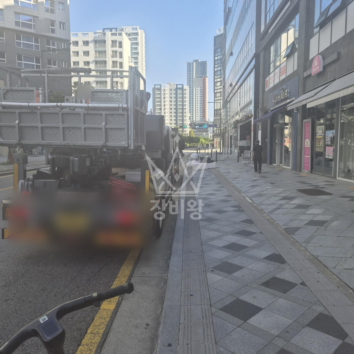 세종시 나성동 3.5톤 스카이차 작업 현장 도착사진