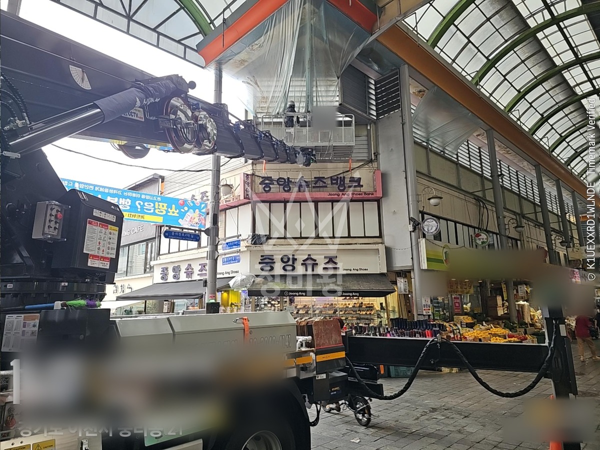 경기 이천시 관고동 3.5톤 스카이차 레이저설치및 기피제 작업 작업사진 3