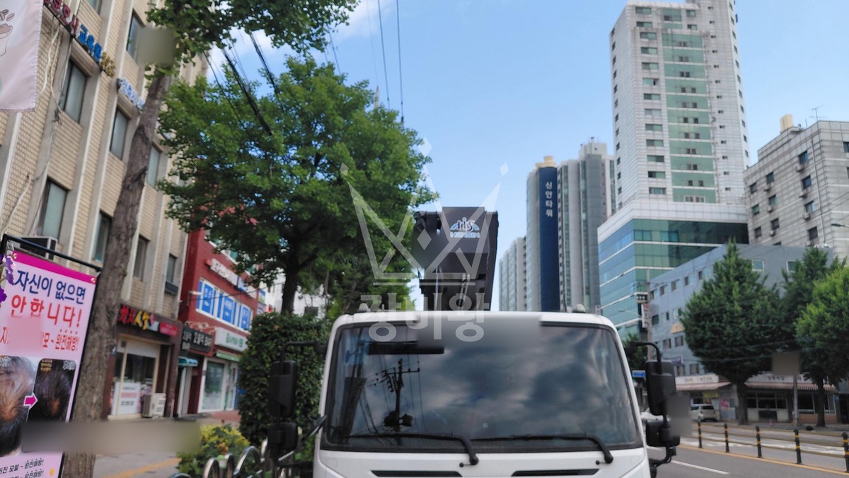 서울 구로구 구로동 3.5톤 스카이차 작업 현장 도착사진