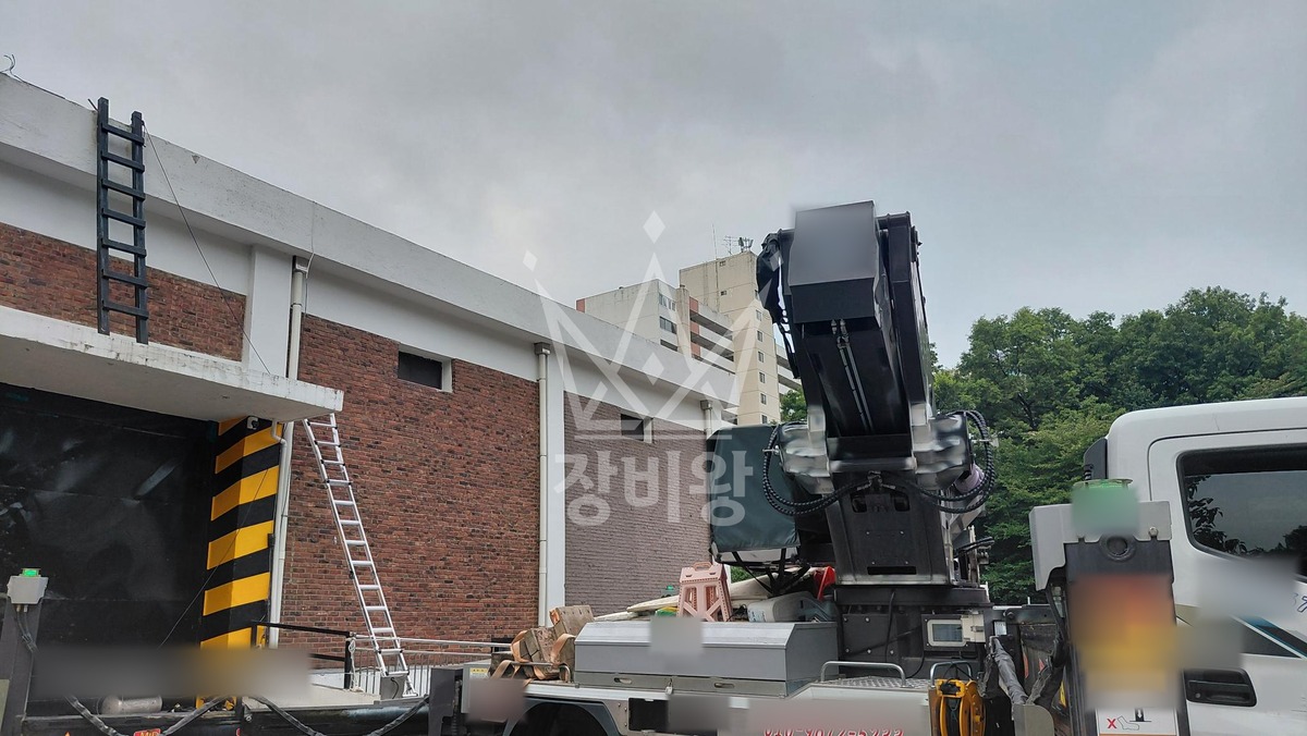 서울 강남구 수서동 3.5톤 스카이차 작업 현장 도착사진