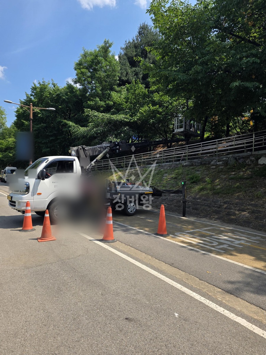 경기 성남시 분당구 1톤 스카이차 cctv작업 작업사진 1