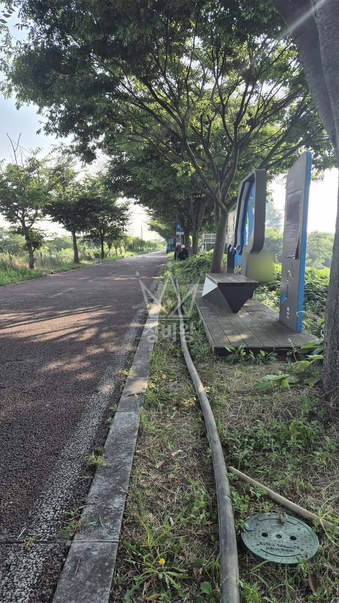 경기 평택시 오성면 포크레인(굴착기) 파일자재이동 작업사진 2