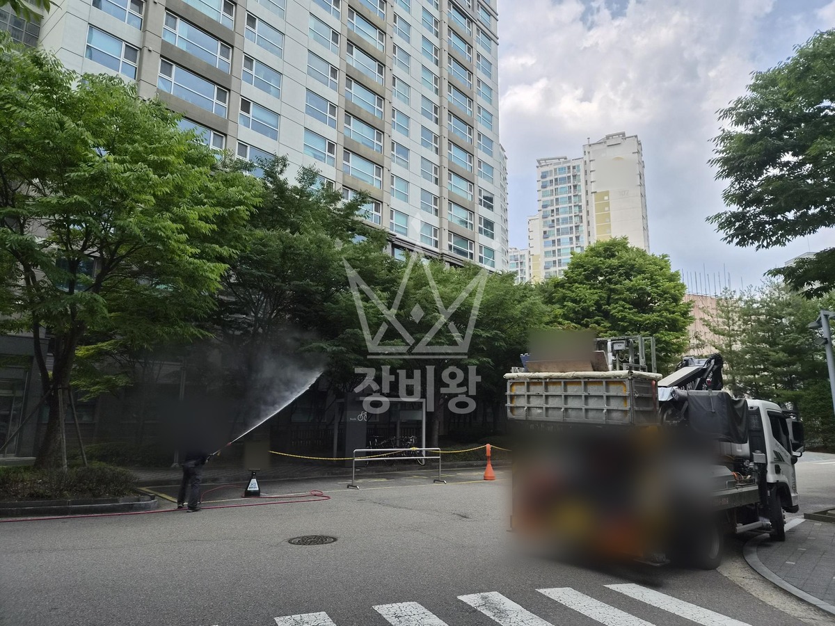 서울 마포구 하중동 3.5톤 스카이차 작업 현장 도착사진