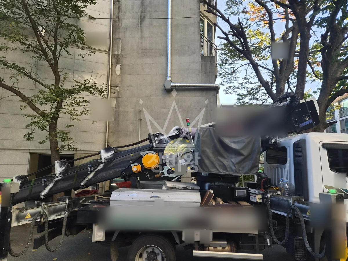 경기 양평군 양서면 3.5톤 스카이차 작업 현장 도착사진