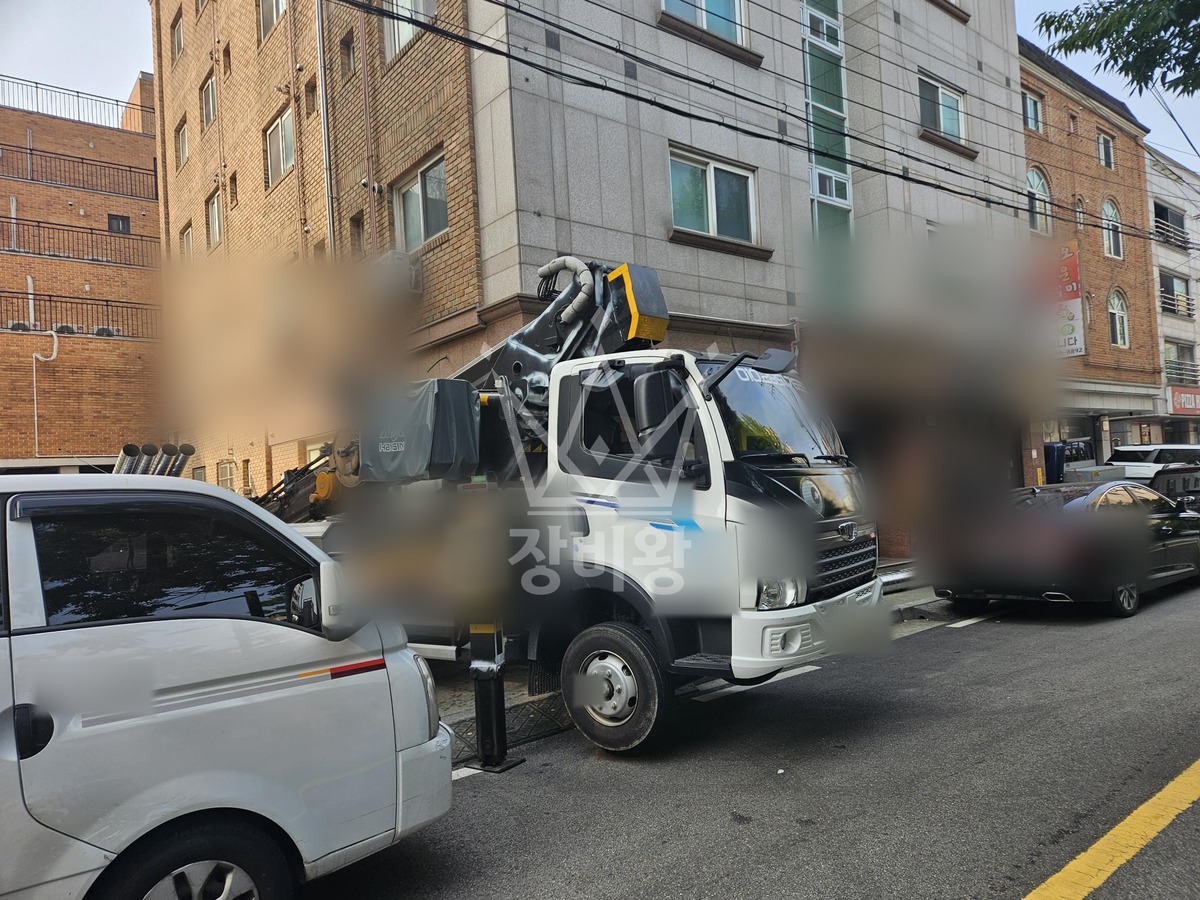 경기 화성시 병점구 진안동 3.5톤 스카이차 작업 현장 도착사진