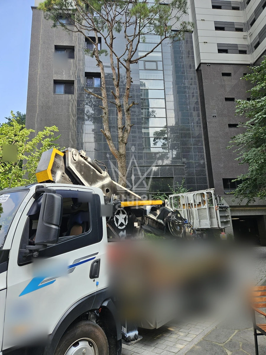 경기 용인시 기흥구 영덕동 3.5톤 스카이차 전지작업 작업완료사진 1