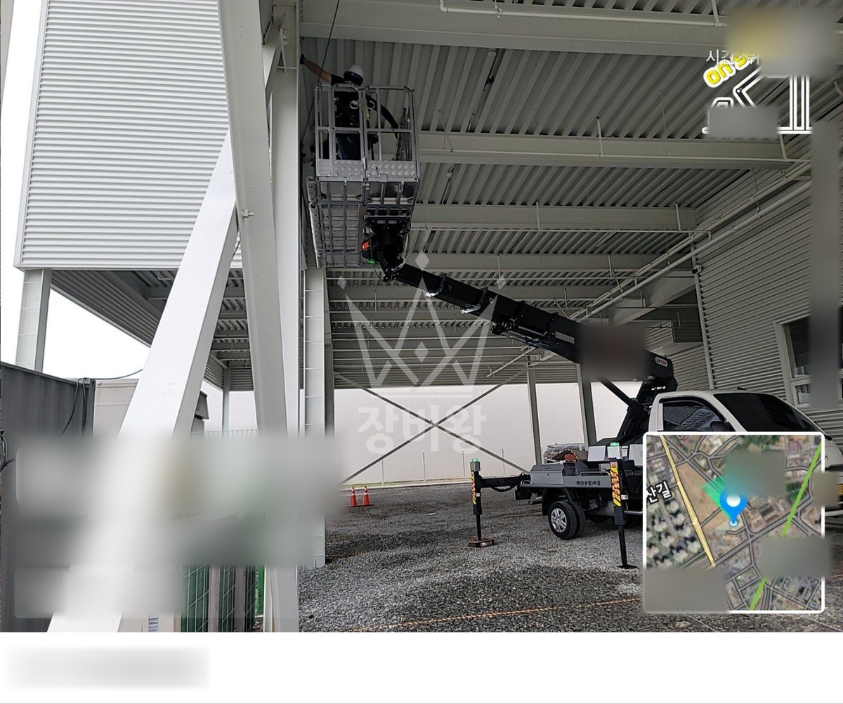경기 시흥시 대야동 1톤 스카이차 Cctv 작업사진 1