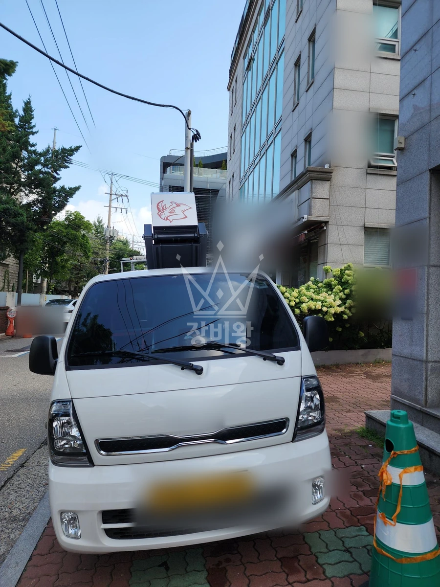 서울 강남구 신사동 1톤 스카이차 카메라이동.배선 작업 작업완료사진 1