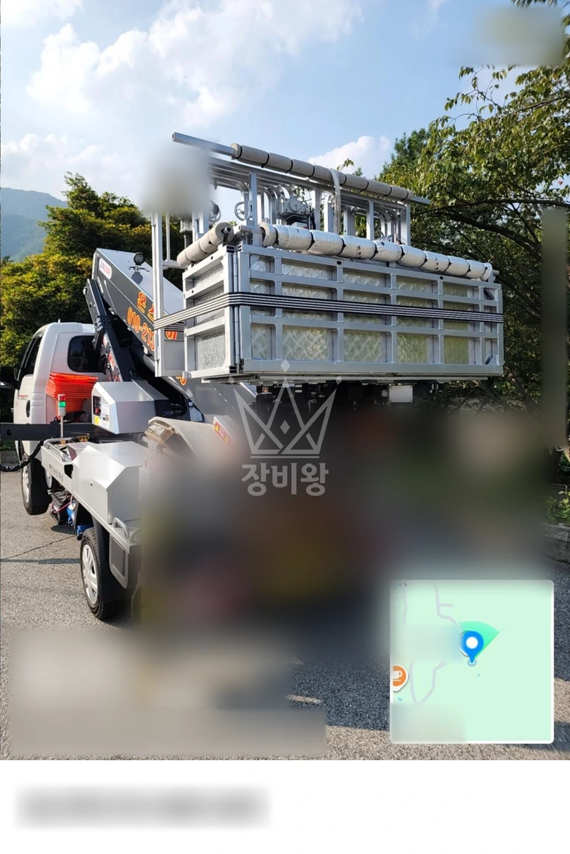 경기 양평군 청운면 1톤 스카이차 cctv 설치-전봇대2개 작업완료사진 1