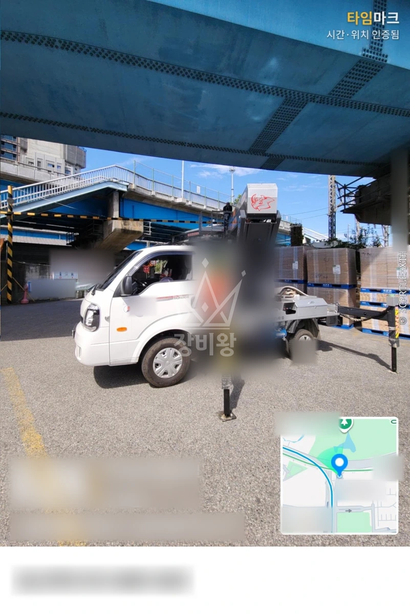 서울 용산구 용산동6가 1톤 스카이차 cctv 설치 작업완료사진 1