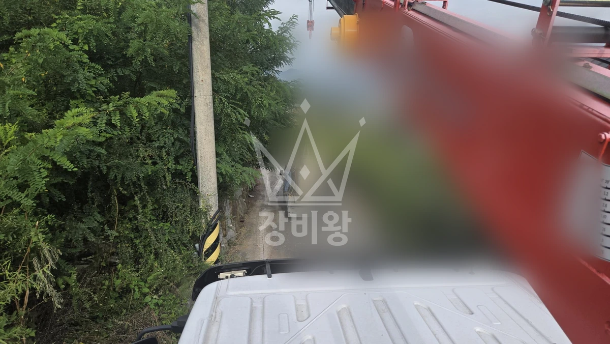 경기 동두천시 송내동 5톤 크레인 LPG 통 철거 작업사진 2