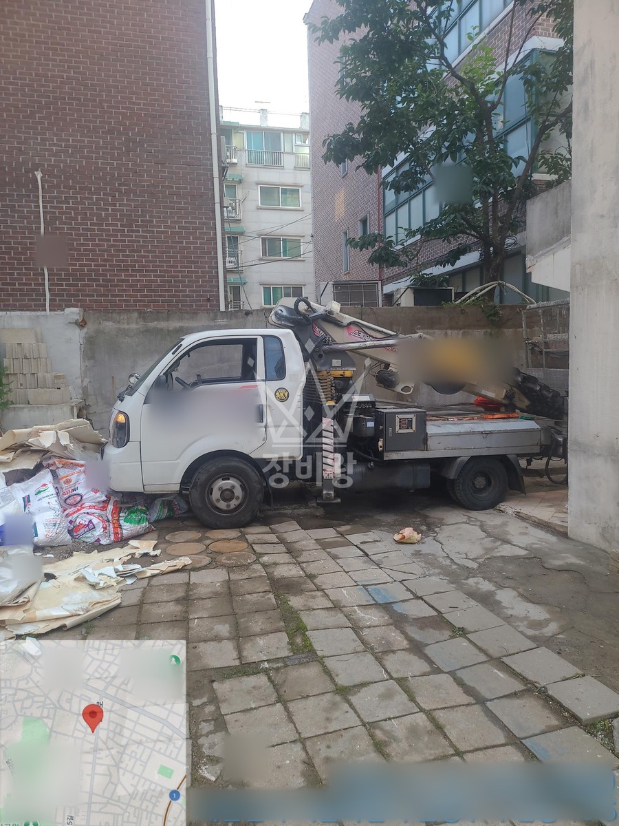 서울 은평구 구산동 1톤 스카이차 작업 현장 도착사진