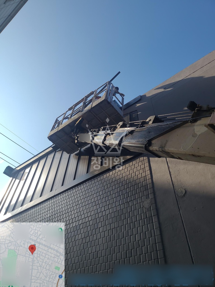 서울 은평구 구산동 1톤 스카이차 외벽 페인트 작업사진 3