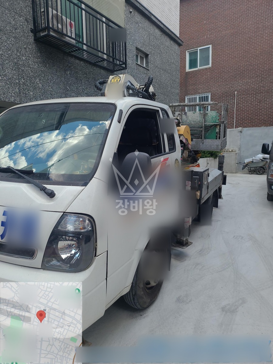 서울 은평구 구산동 1톤 스카이차 외벽 페인트 작업완료사진 1