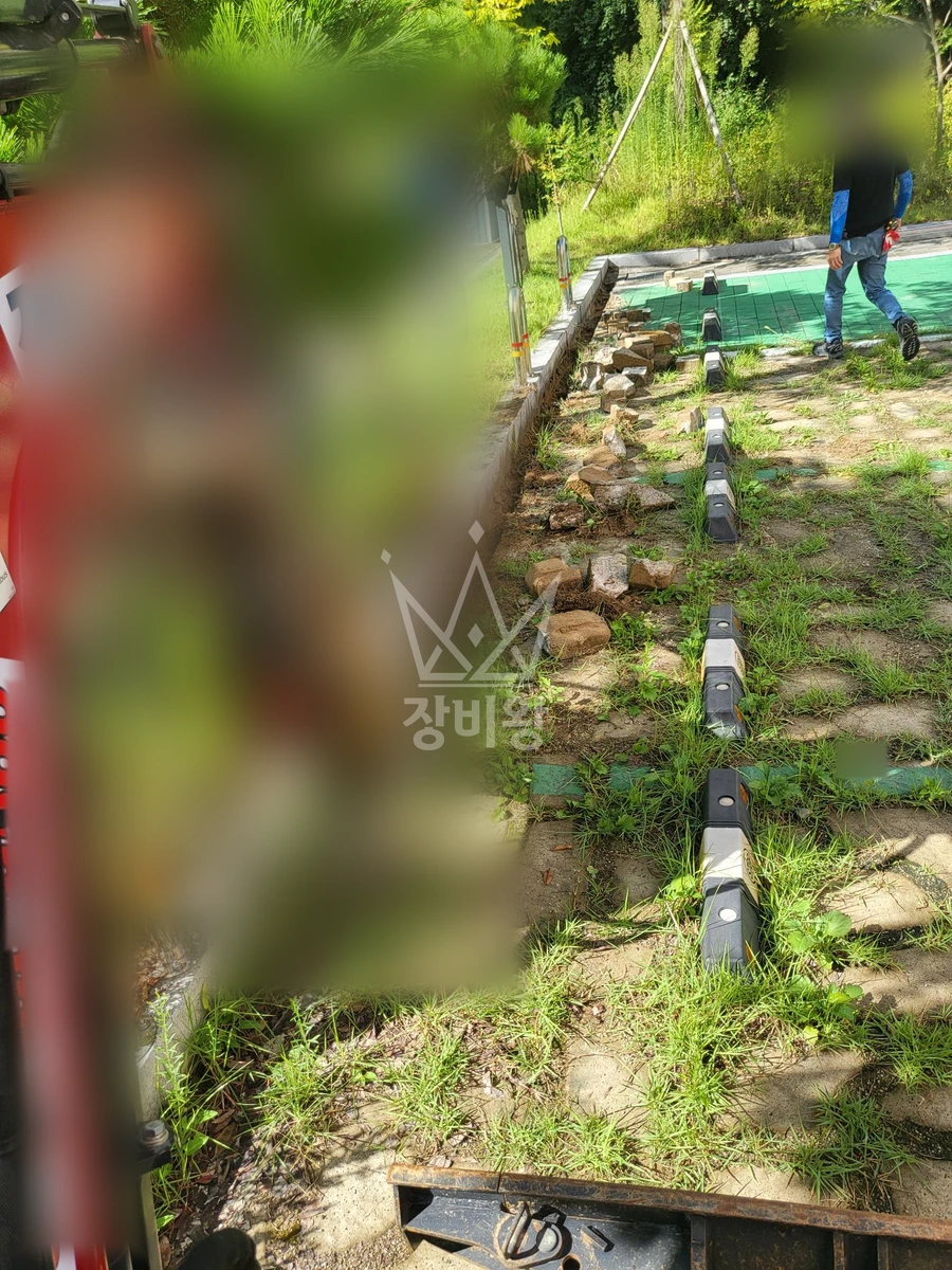 서울 강남구 개포동 포크레인(굴착기) 배수로 신설공사 작업사진 1