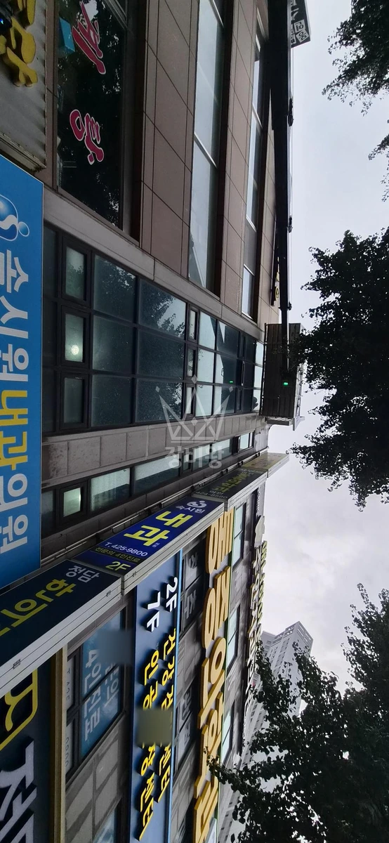 인천 미추홀구 주안동 3.5톤 스카이차 돌출간판철거 천갈이 작업사진 3