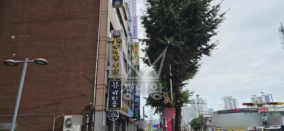 인천 미추홀구 주안동 3.5톤 스카이차 돌출간판철거 천갈이 작업완료사진 1