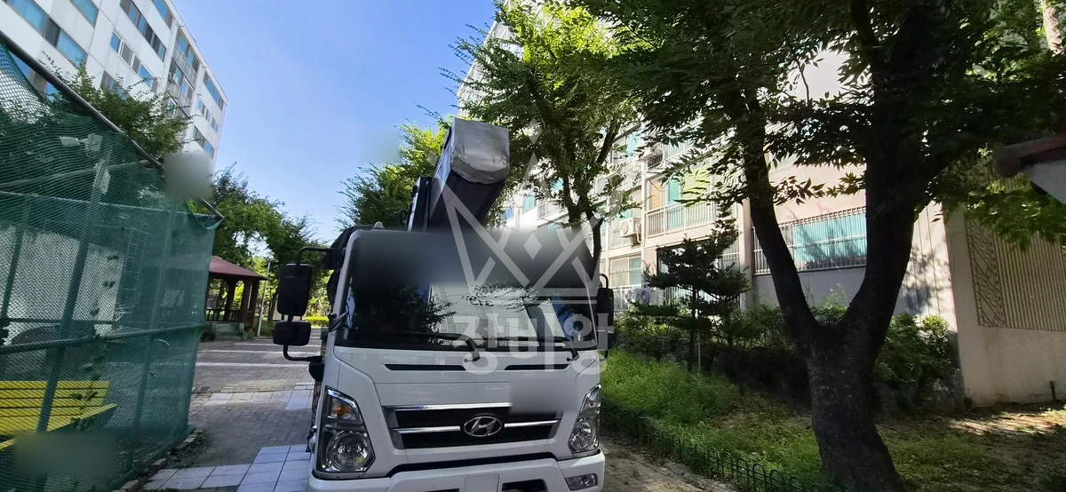 경기 시흥시 정왕동 3.5톤 스카이차 에어컨실외기-방진패드 작업완료사진 1
