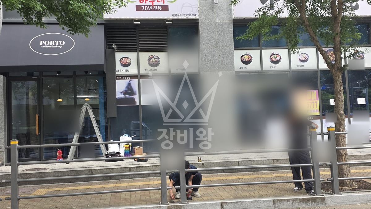 충남 아산시 배방읍 1톤 스카이차 어닝설치 작업완료사진 1