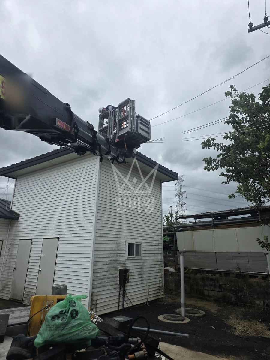 경북 영천시 임고면 1톤 스카이차 cctv 설치 작업사진 2