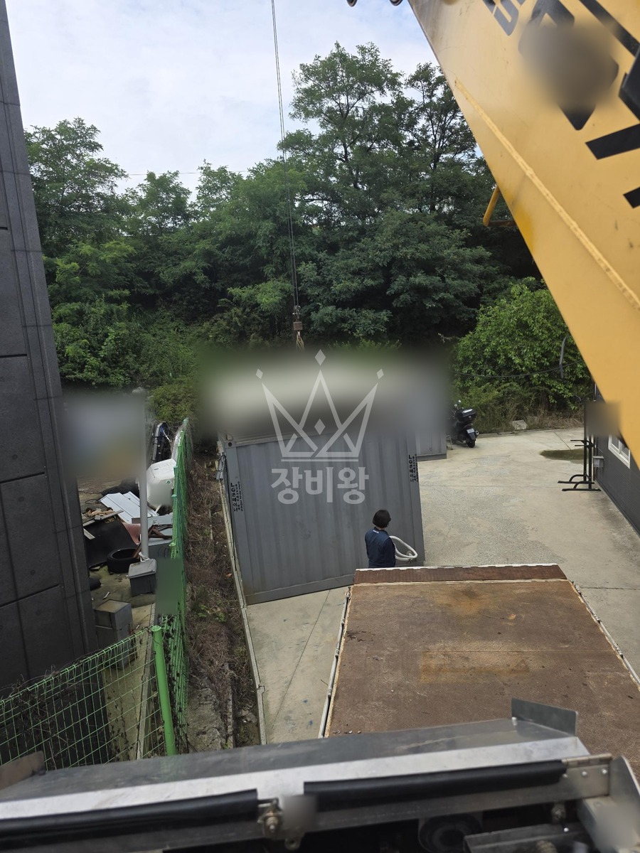 경기 평택시 팽성읍 5톤 크레인 3*6컨테이너 / 지붕 판넬 / 총 높이 :3m 작업완료사진 1