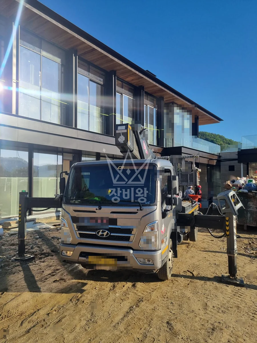 경기 양평군 강하면 3.5톤 스카이차 작업 현장 도착사진