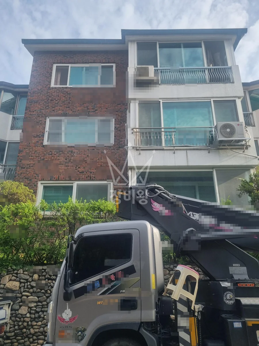 서울 광진구 광장동 3.5톤 스카이차 작업 현장 도착사진