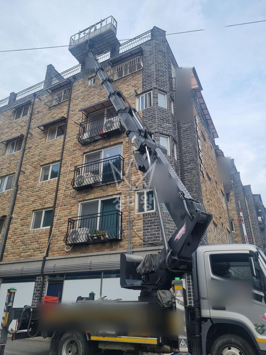 경기 남양주시 진접읍 3.5톤 스카이차 렉산 시공 작업사진 1