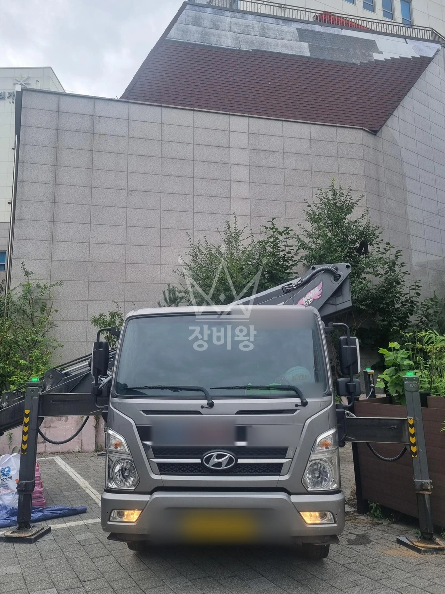 서울 노원구 상계동 3.5톤 스카이차 작업 현장 도착사진