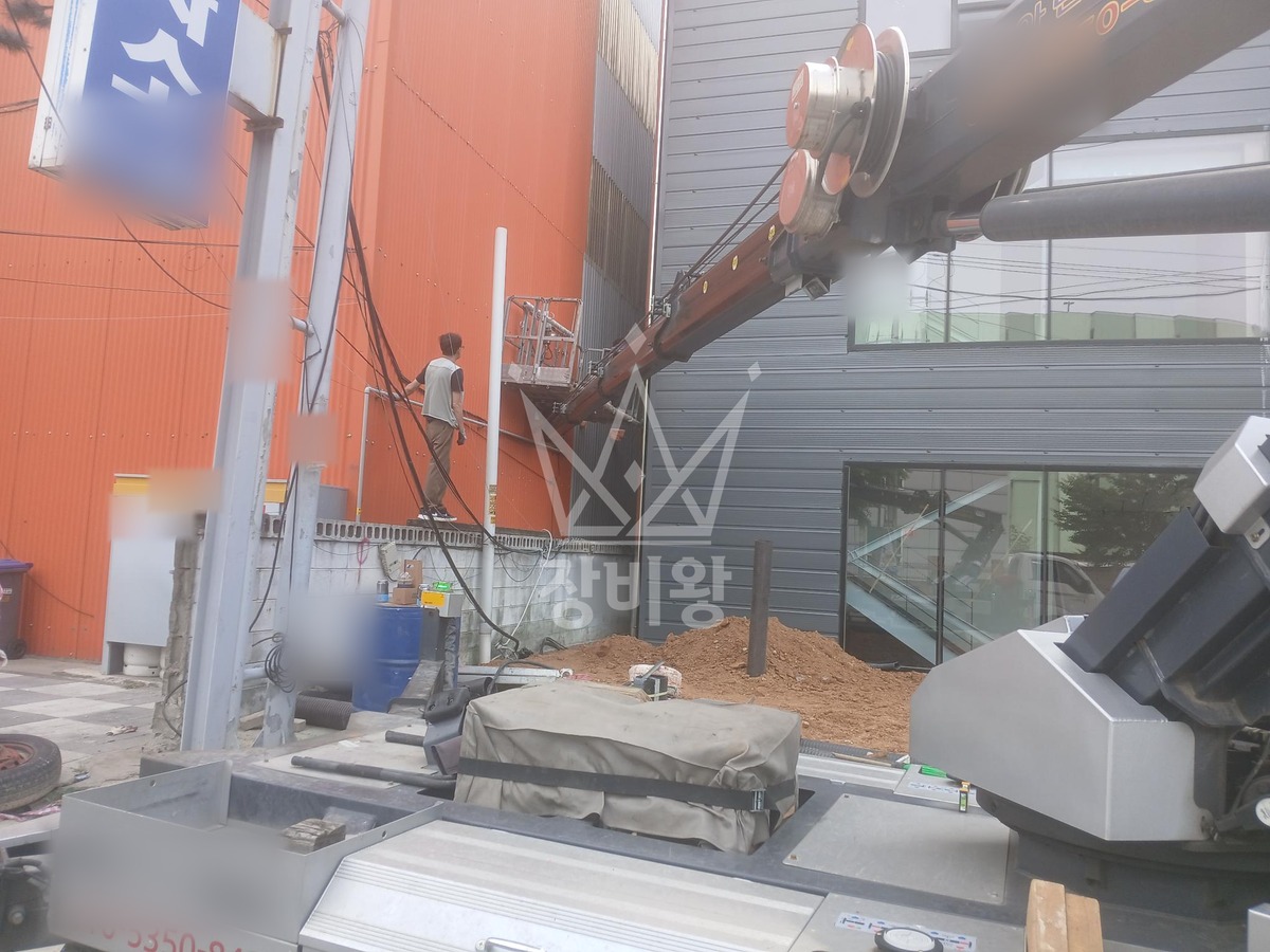 인천 서해구 가좌동 1톤 스카이차 전선 작업 작업사진 2